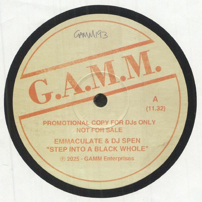 EMMACULATE / DJ SPEN - Step Into A Black Whole